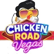 Chicken Road Vegas game by InOut – logo hosted on Stake Casino