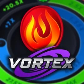 Vortex (Turbo Games) slot logo by Turbo Games at Stake Casino